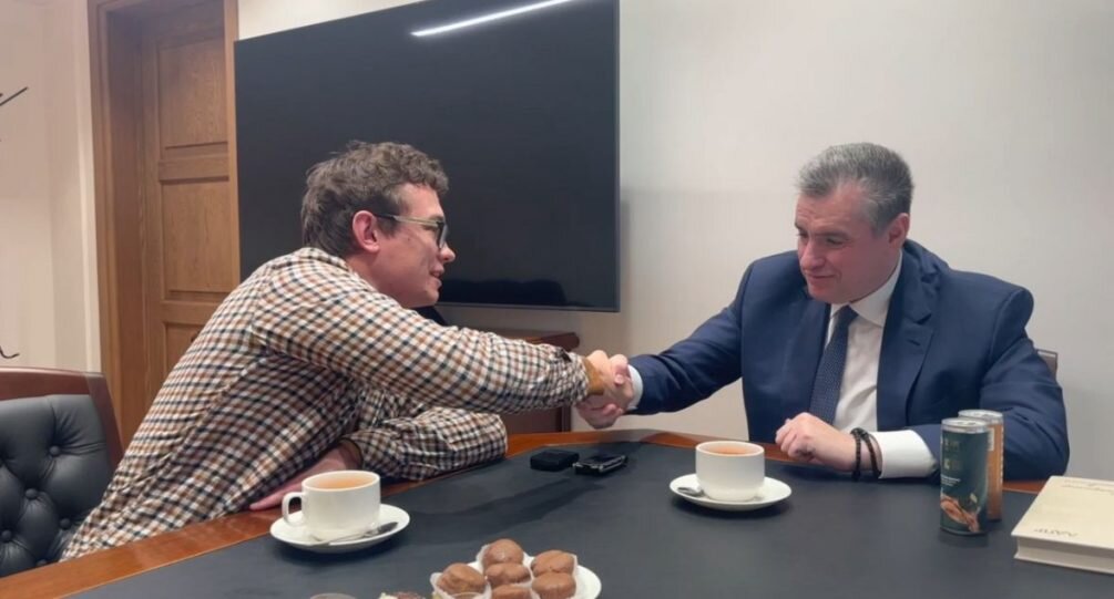    Кадр со встречи Кологривого и Слуцкого