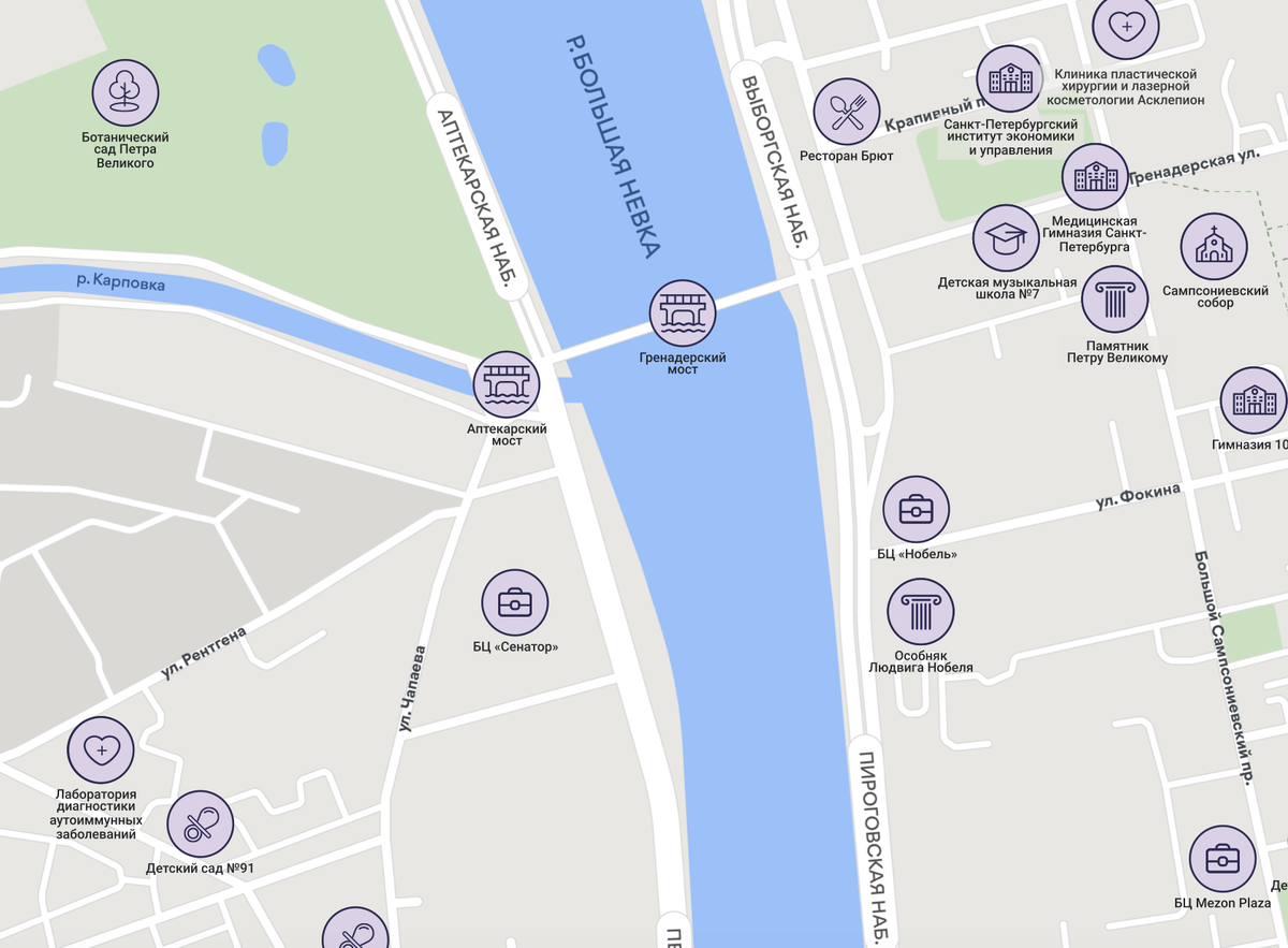 Инфраструктура ЖК "Сампсониевский 32"