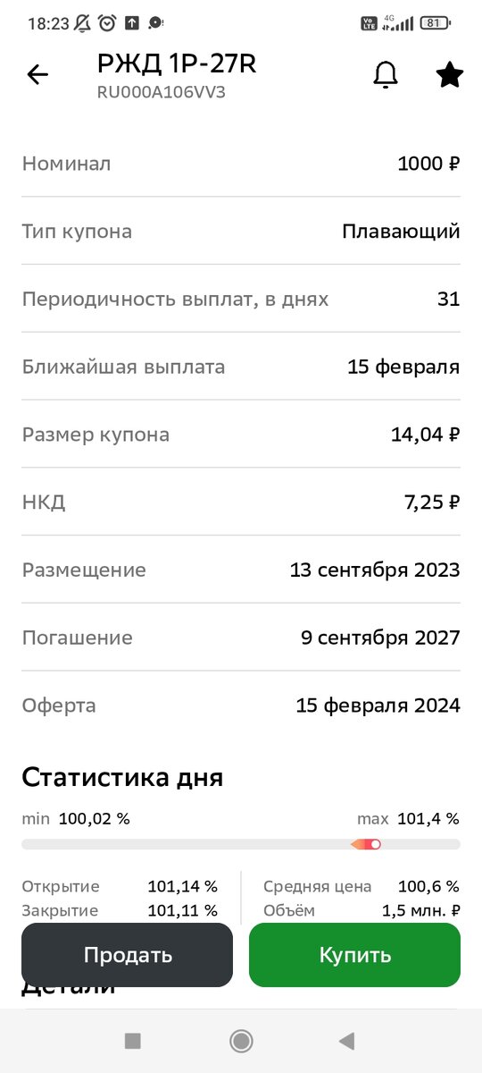 Облигация РЖД 1Р-27R: о выпуске
