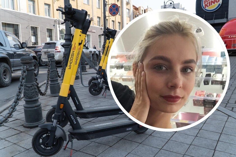 Девушка каталась на самокате. Фото: Яна АСАХАНОВА/предоставлено Еленой Устиновой.