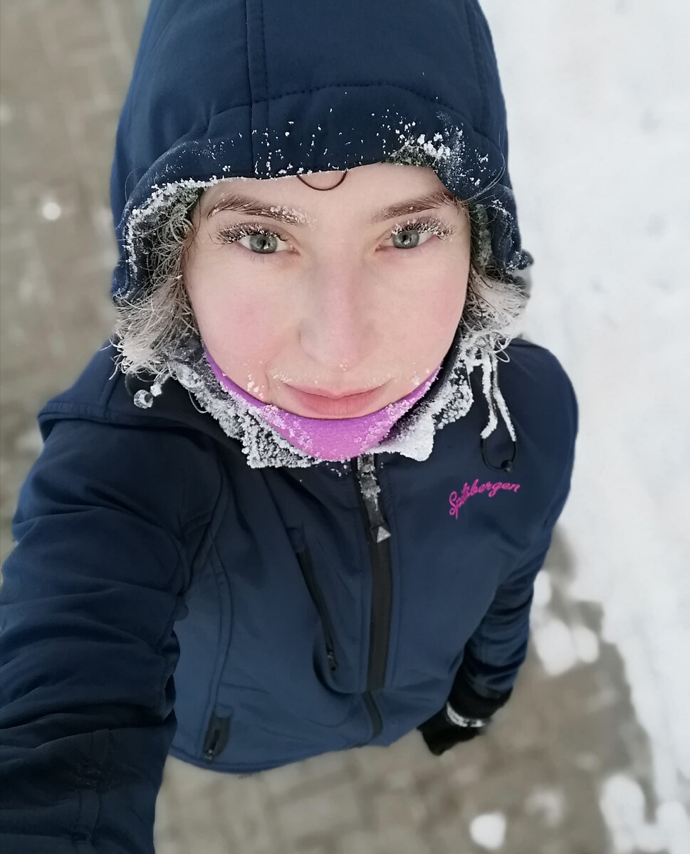 Фото, точнее зимний портрет автора. 
