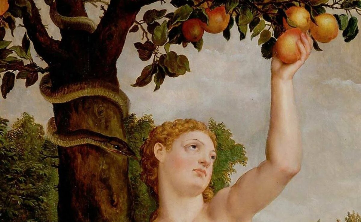 Ева и яблоко 