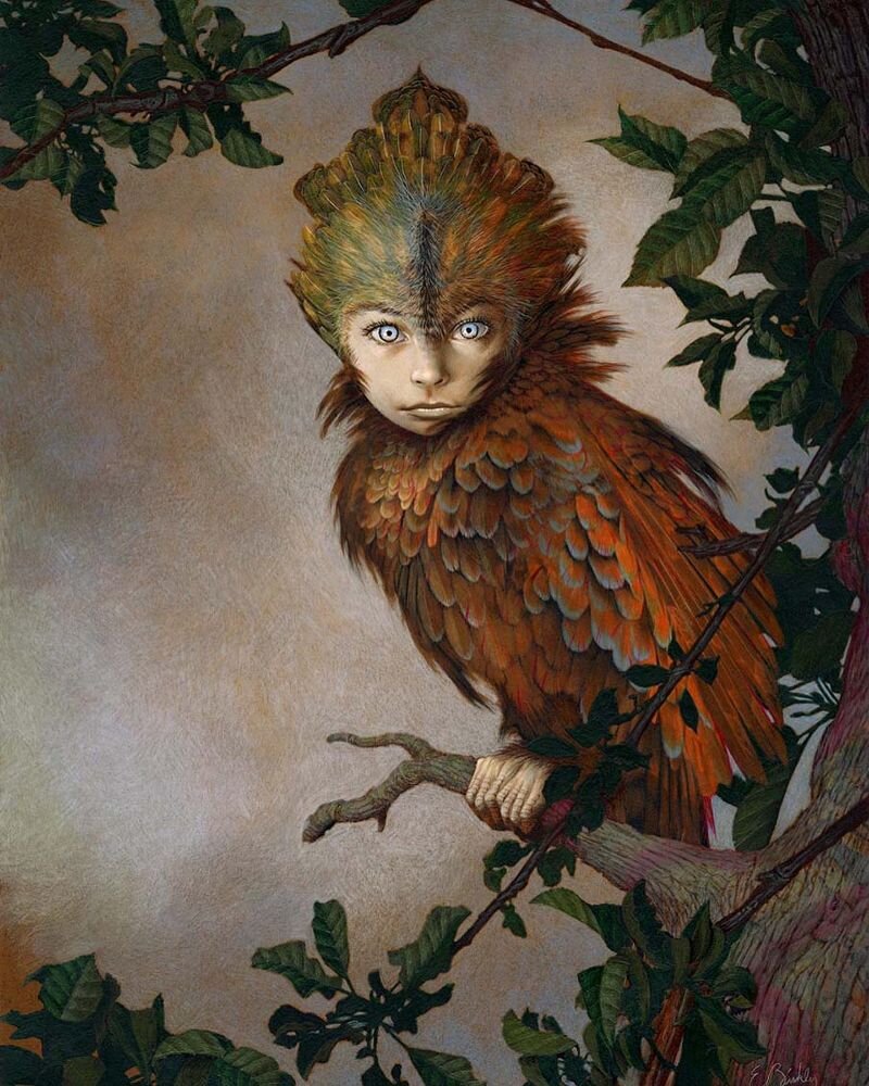 Работа художника-иллюстратора Эда Бинкли / Ed Binkley под названием "Наблюдатель"/  "Winter"