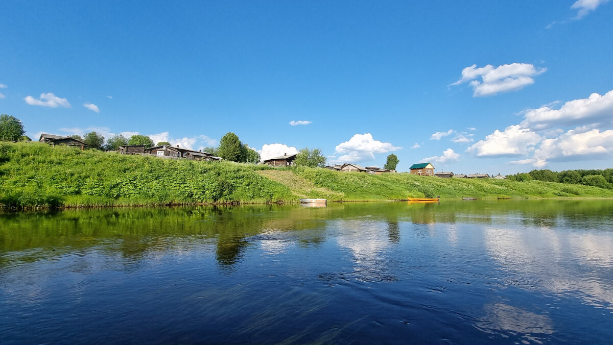 Вид с реки на д. Югыдтыдор