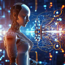 искусственный интеллект рука. искусственный интеллект. новейшие технологии. виртуальная и дополненная реальность. технологии будущего.