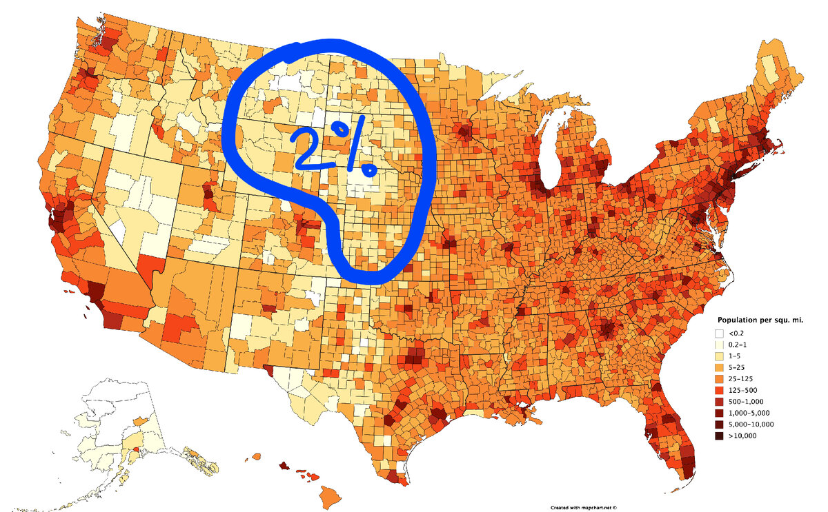 Почему в центре США почти никто не живёт (всего 2% населения) | Этому не  учат в школе | Дзен