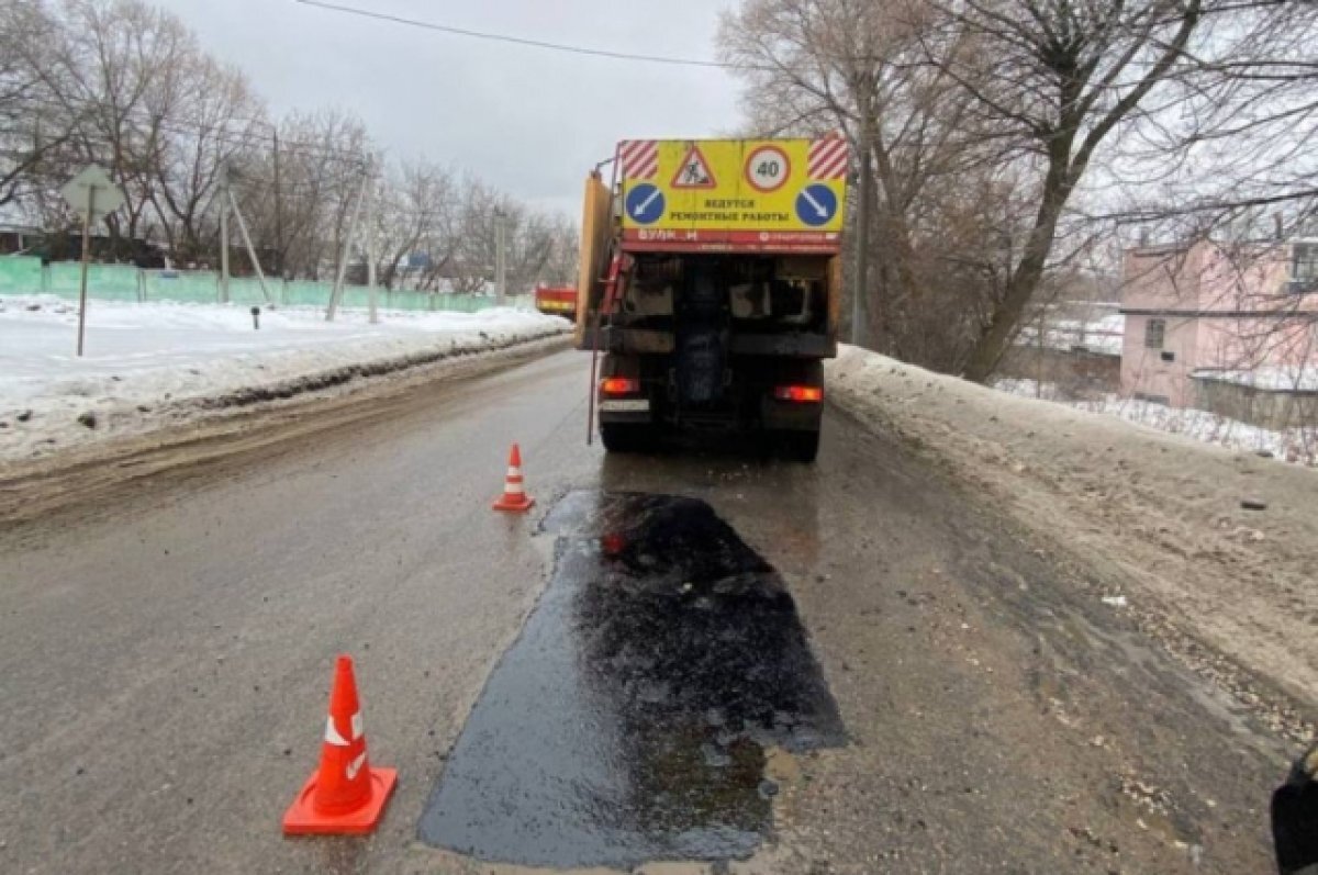   Аварийно-восстановительный ремонт дорог проводится в Туле