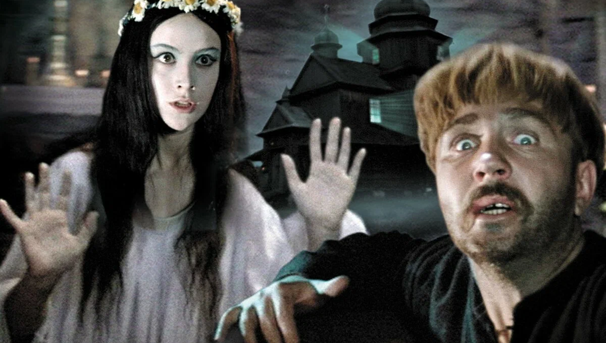 Наталья Варлей и Леонид Куравлев в фильме "Вий", 1967