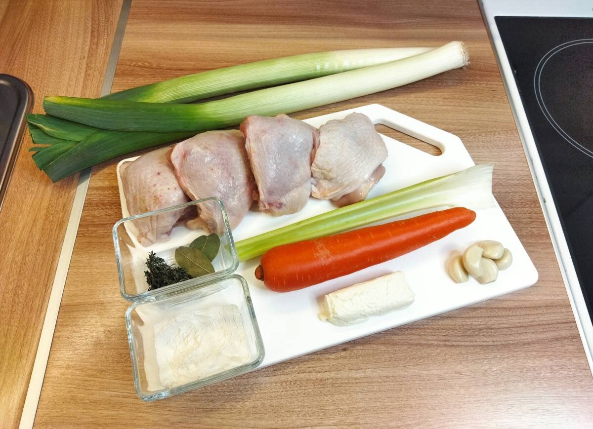 Ингредиенты для куриной похлебки