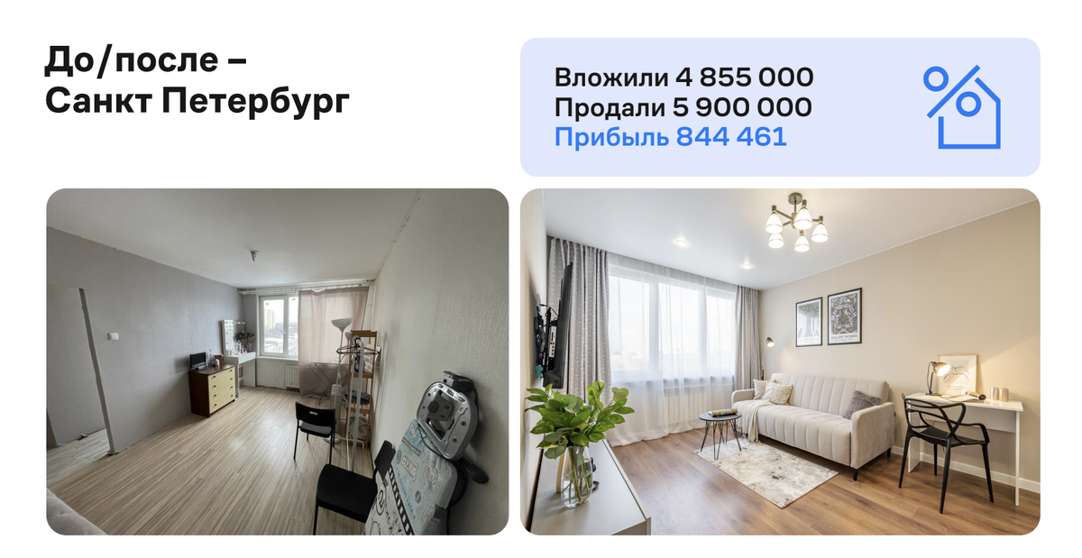 Яркий и простой пример заработка на флиппинге одно из инвесторов.