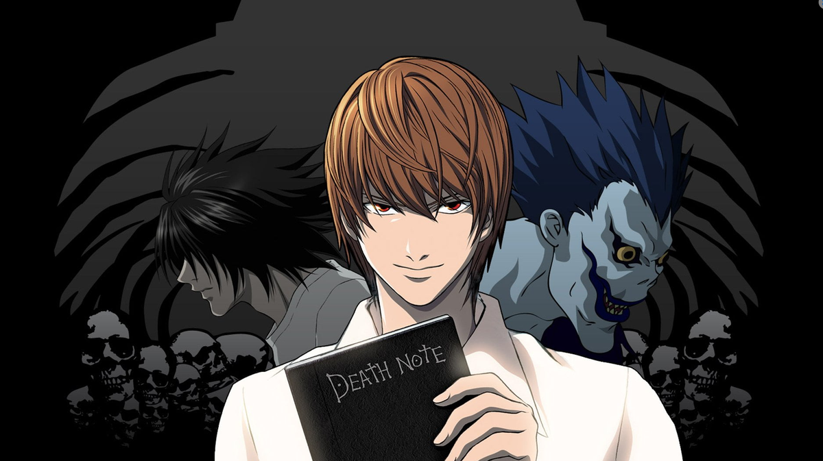 Ягами Лайт и рюк. Death Note poster.