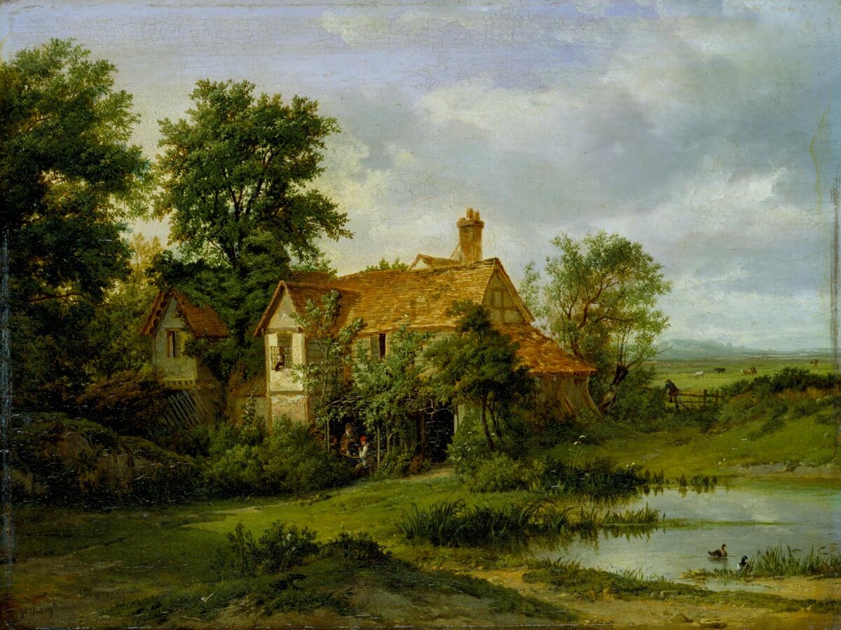 Патрик Нэсмит. Пейзаж. 1807. Британская галерея Тейт. Источник: https://www.tate.org.uk/art/artworks/nasmyth-landscape-n00380