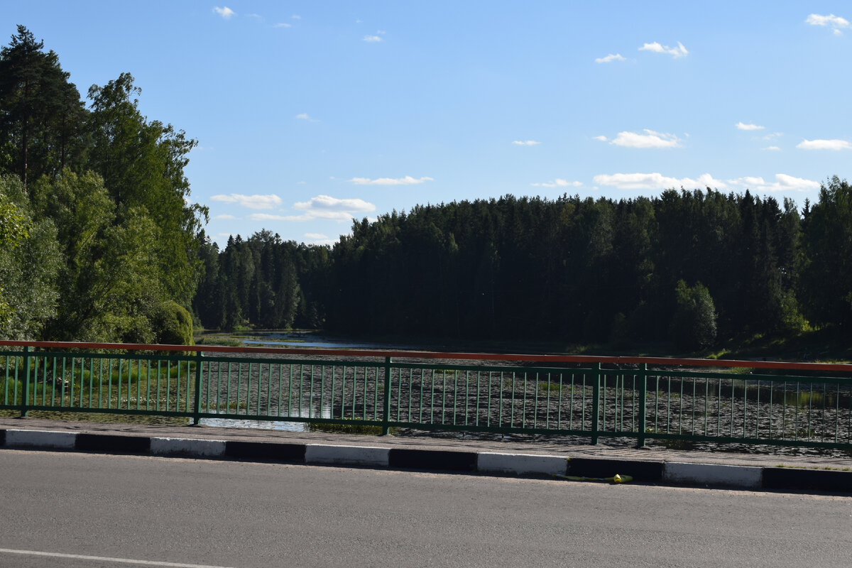 Сиверский автомобильный мост. Оредеж. Виды природы