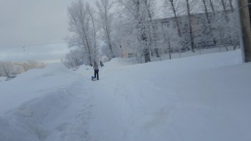 Воскресное зимнее утро.