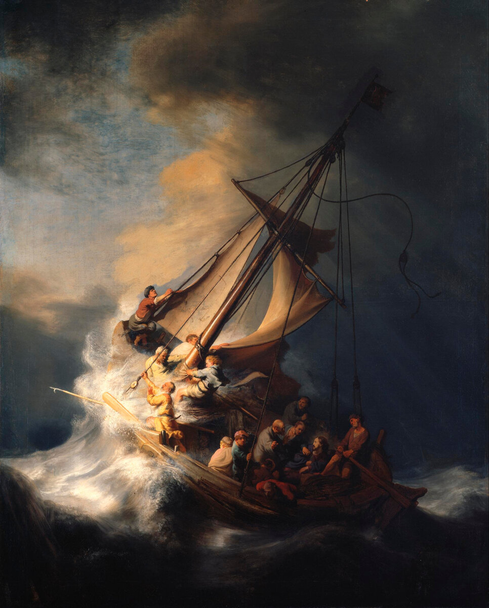 Рембрандт, «Христос во время шторма на море Галилейском», 1633 год