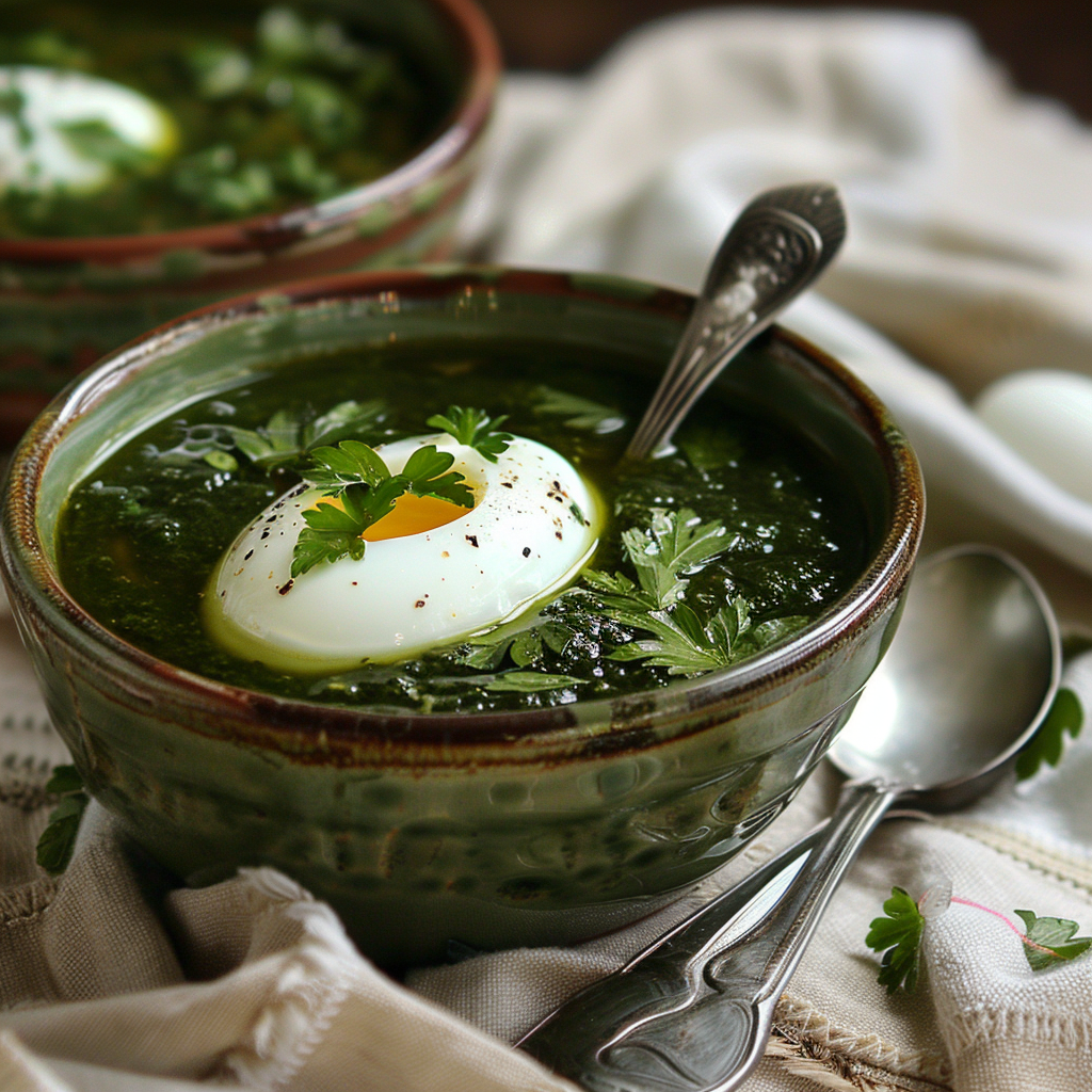 Весеннее пробуждение вкуса: зелёный борщ со щавелем и яйцом - открытие  сезона! | Кулинарный Компас | Дзен