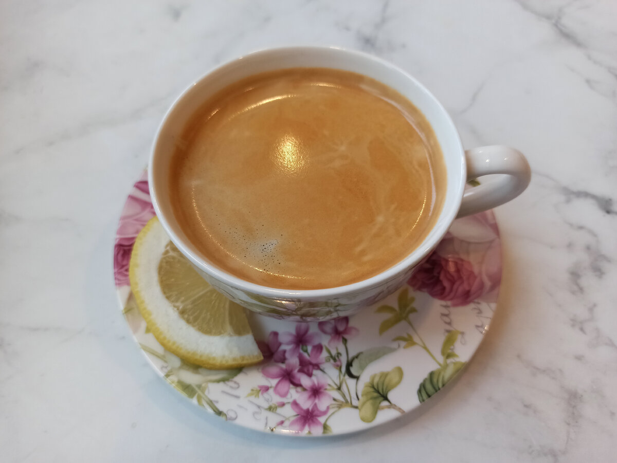 Кофе (американо) с лимоном ☕🍋