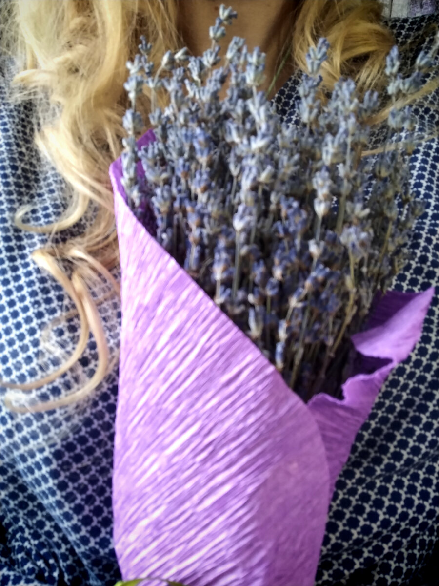 Букет 💐 крымской лаванды, фото автора