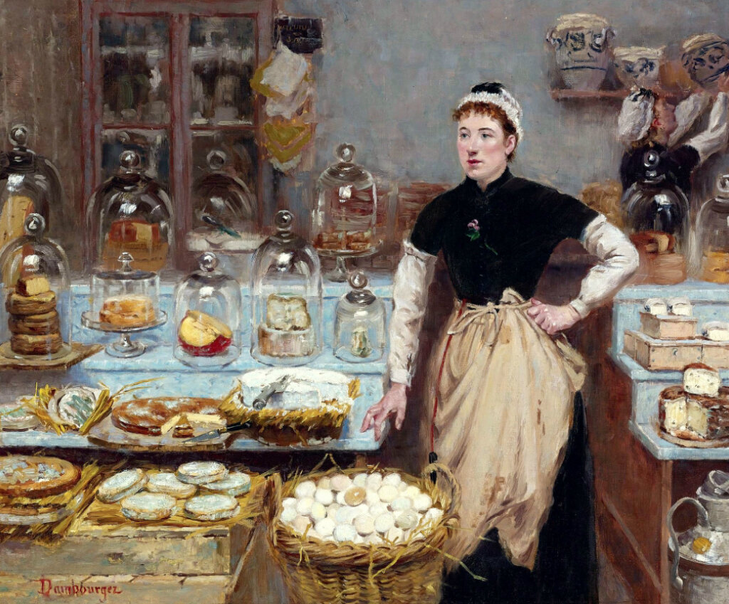 Эдуард-Жан Дамбуржез, Сырная лавка, ок.1888 г. 