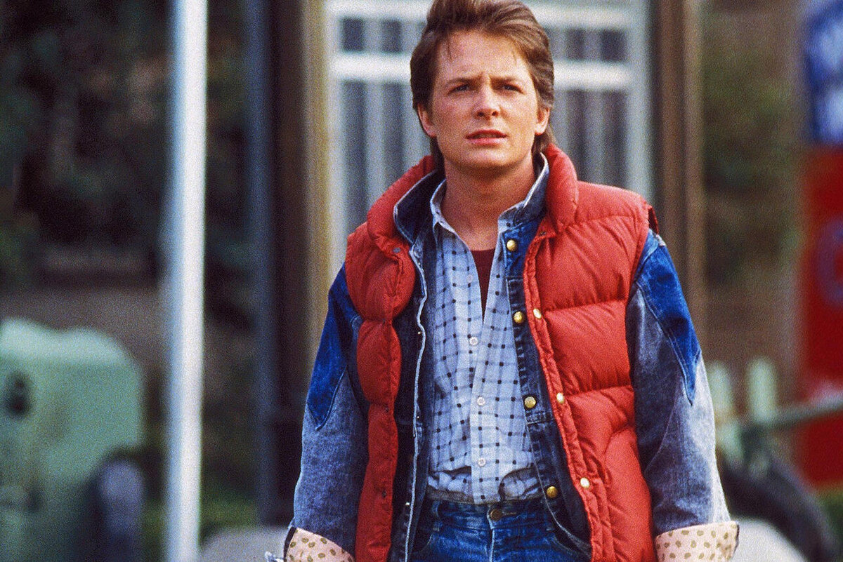 Майкл Джей Фокс в фильме назад в будущее