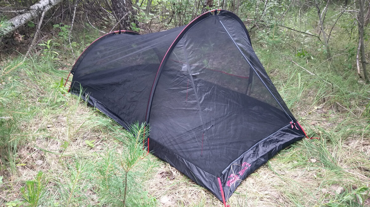 моя палатка (внутренний отсек от насекомых).