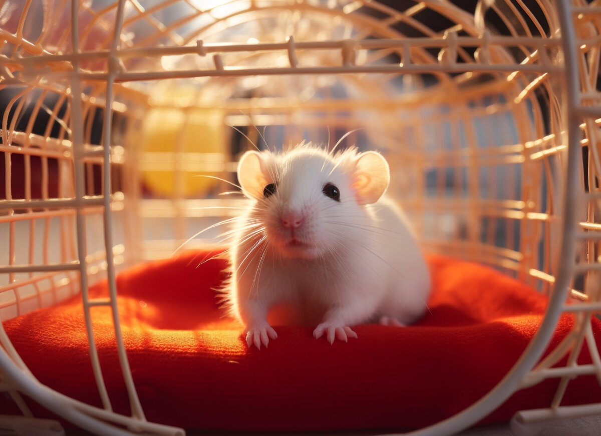 Большую часть времени домашние крысы проводят в своей клетке. Важно правильно выбрать и обустроить её, ведь от этого зависит комфорт, а иногда и здоровье питомца.