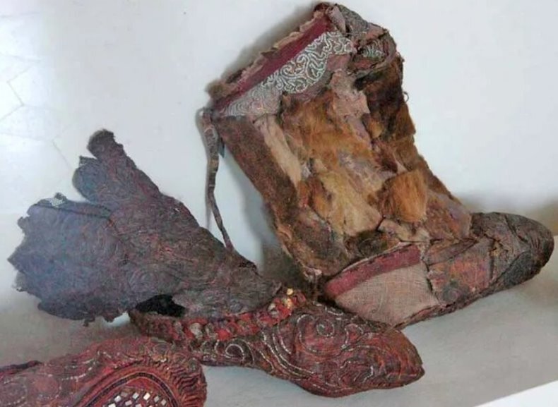 войлочная обувь Пазырыкский курган.