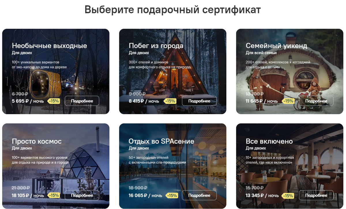 виды сертификатов в сайта агрегатора