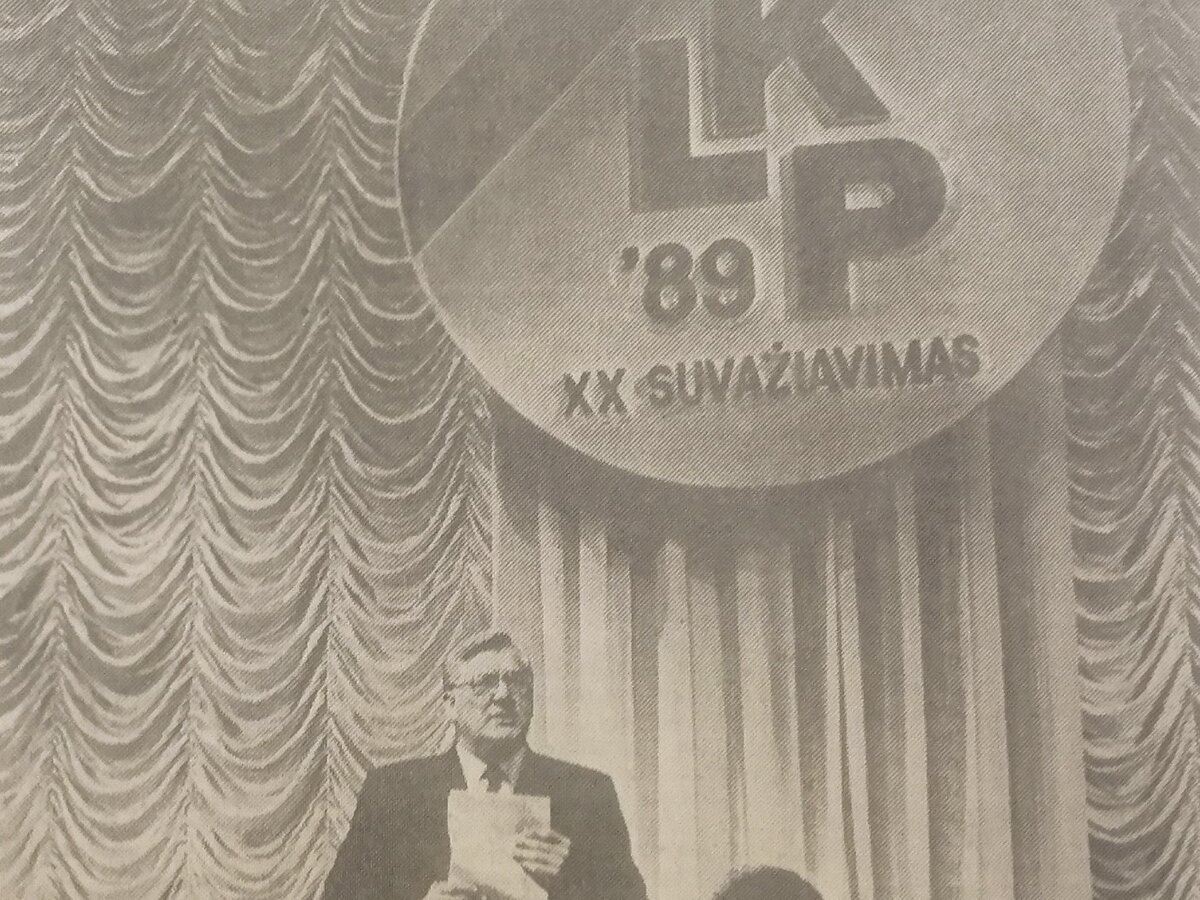 XX cьезд Компартии Литвы, декабрь 1989 года 
