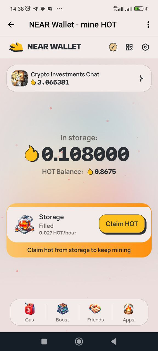 Hotcoin -  игра-майнинг в телефоне на блокчейне Near