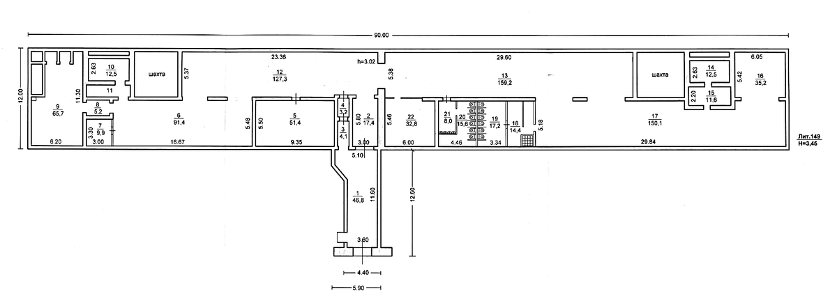Поэтажный план объекта