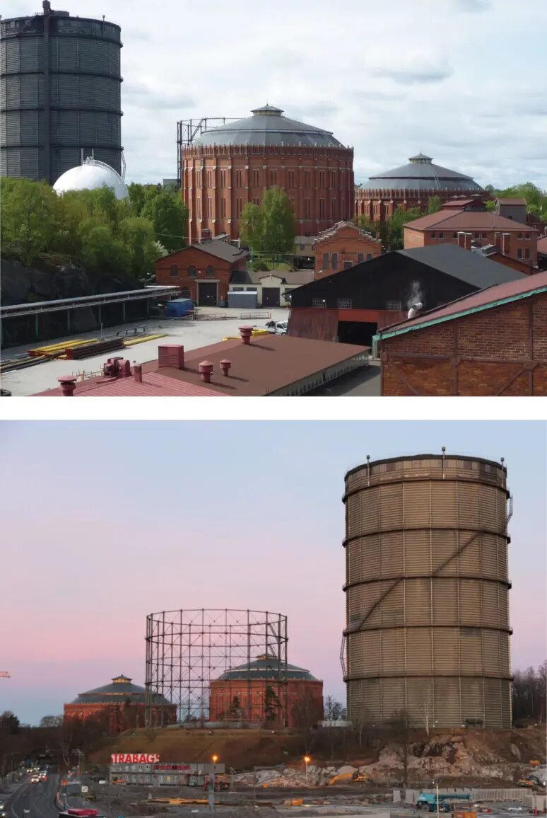 Газгольдер 4, построенный в 1932 году, будет заменен на «Стадслюс».
