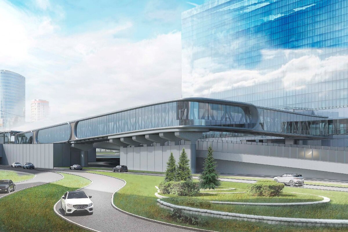 📷 1.1: Рендер галереи пересадки на ТПУ Кутузовская. | Телеграм / Сергей Собянин