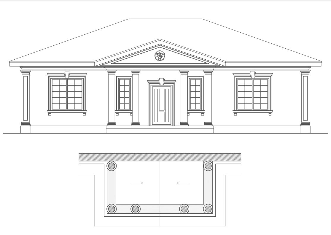 чертежи фасада