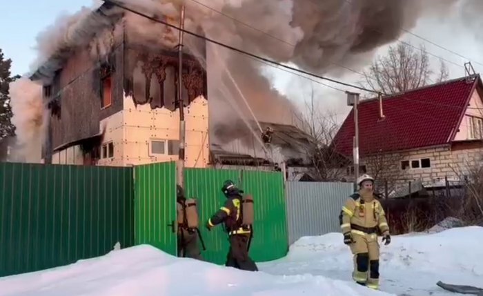 Кадр из видео: ГУ МЧС по Новосибирской области