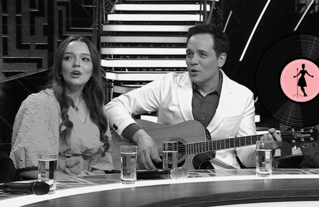 Виктория и Александр Асташёнок. Фрагмент из передачи "Привет, Андрей!"