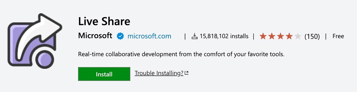 Создать карусельПлагин Live Share для VS Code