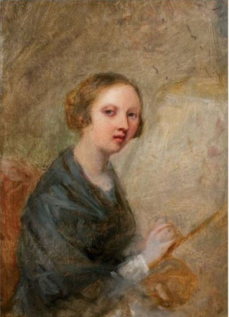 Копия Хайдара Сайбаталова c автопортрета Веры Аксаковой 1849 года. Из собрания Музея-заповедника «Абрамцево»