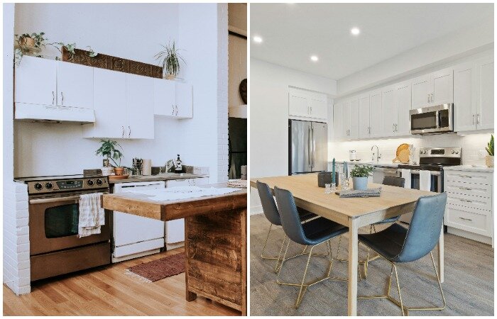 Современные производители предлагают разные виды кухонных гарнитуров