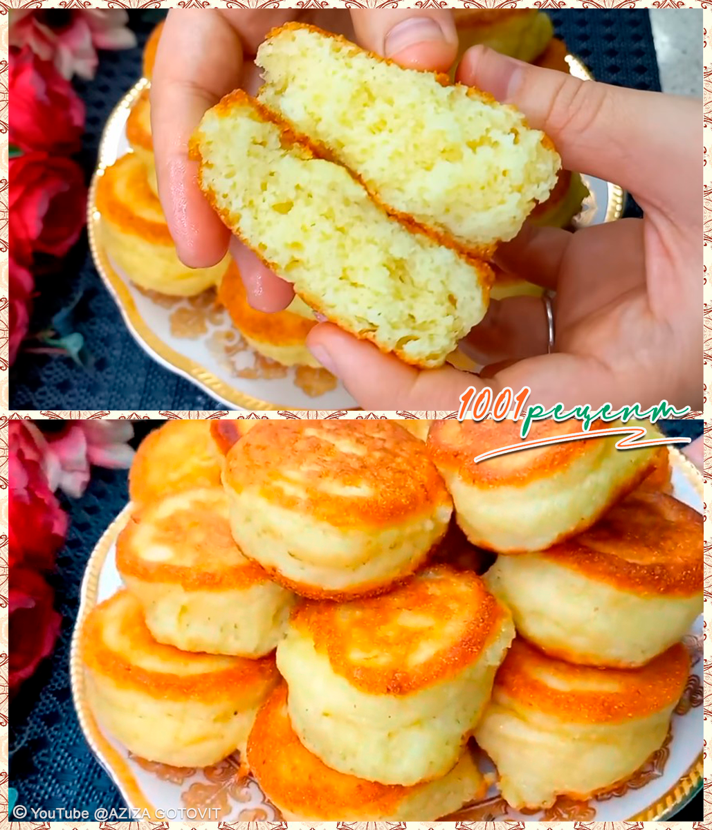 Пышки БЕЗ МУКИ - 1 стакан кефира, 10 минут и целая гора вкуснятины ...