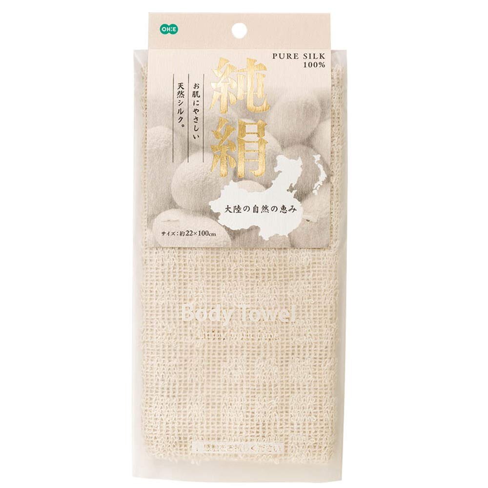 OHE Pure Silk Body Towel Полотенце-мочалка для тела из 100% шёлка