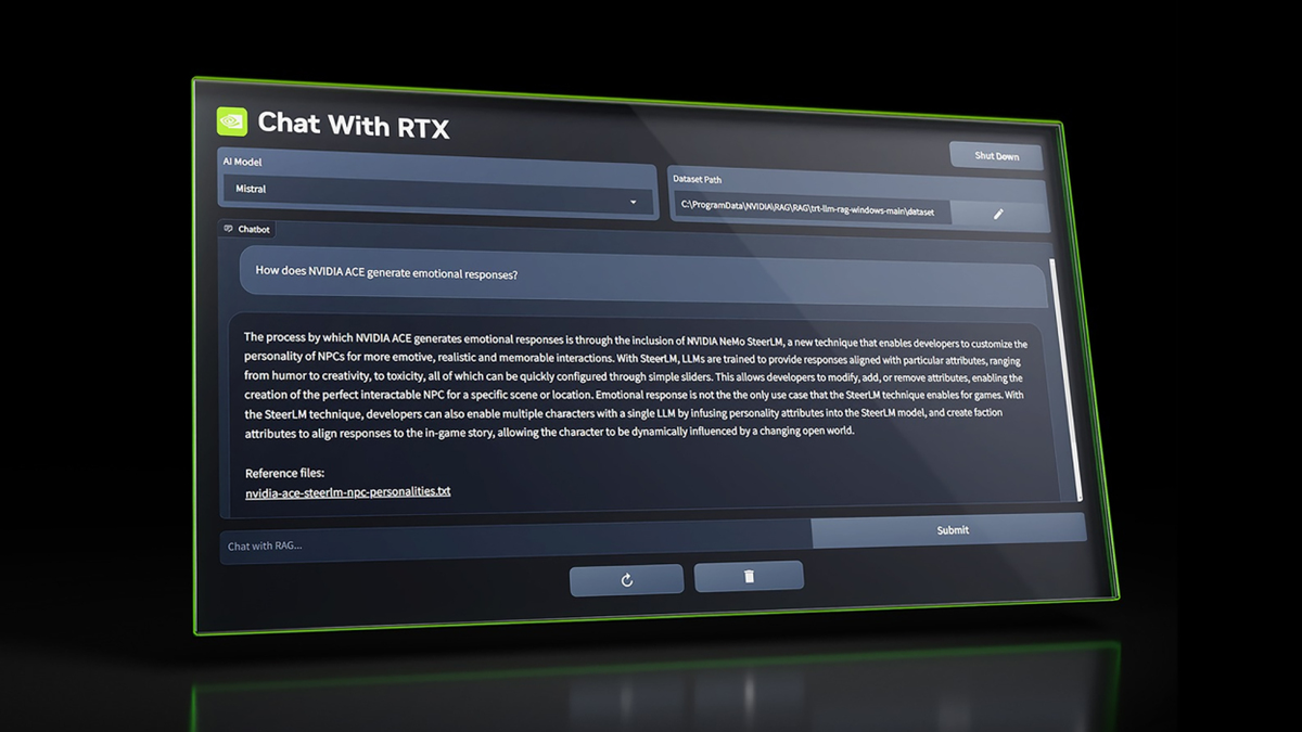 Чат с RTX — это новая программа искусственного интеллекта от Nvidia