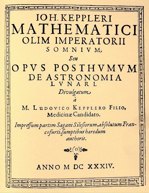 Титульный лист первого издания повести "Сон" (1634)