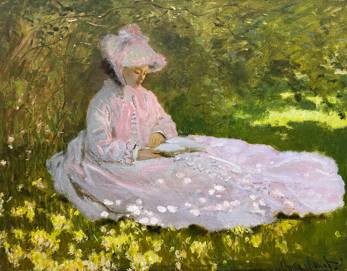 Женщина читает. Клод Моне