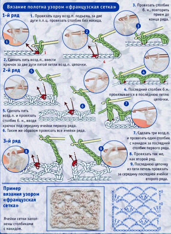 вязание крючком панамки схемы