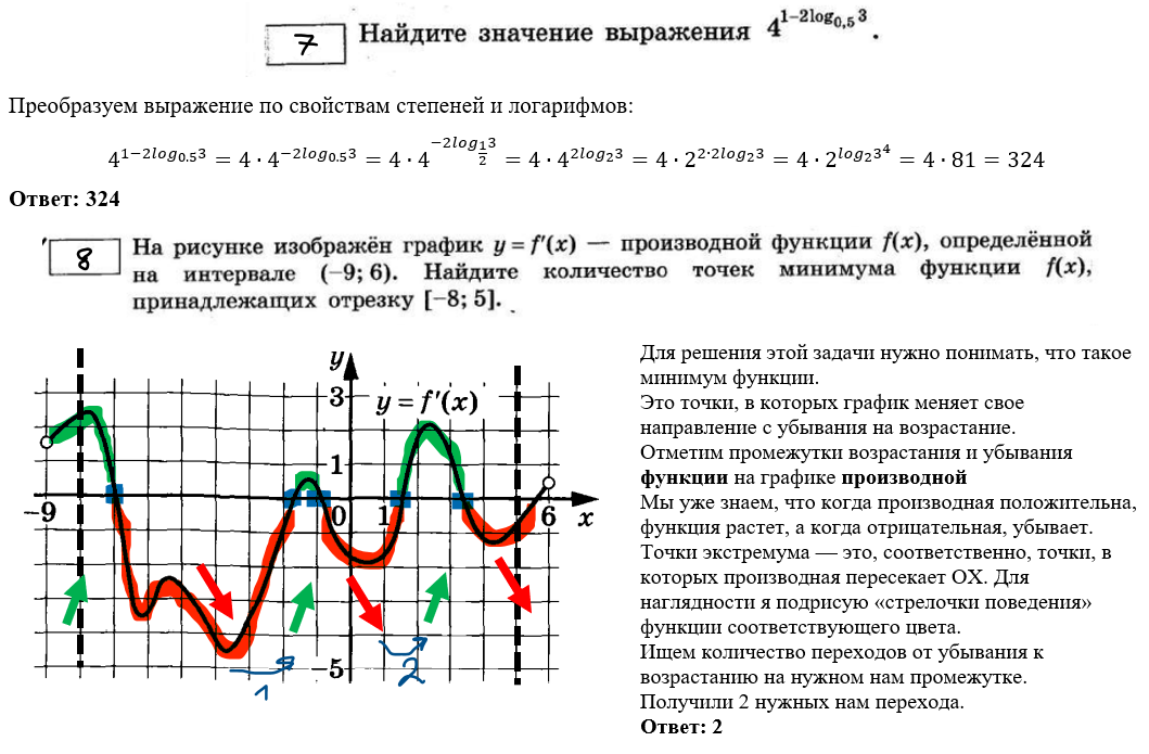 Досрочный вариант егэ 2023 математика профильный. В каких точках производная равна 0 на графике функции. В каких точках на графике производная равна нулю. В скольких точках производная положительна. Где на графике производная равна нулю