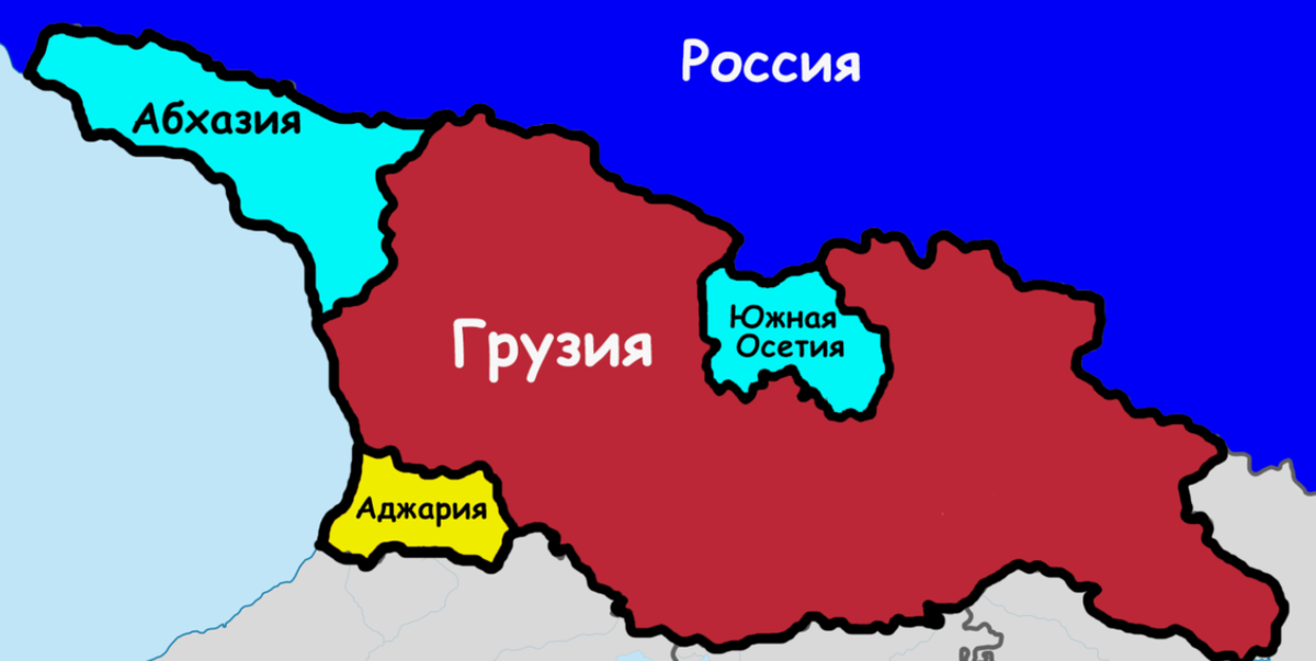 Абхазия грузия км. Абхазия Южная Осетия Аджария. Карта Грузии и Абхазии и Южной Осетии. Абхазия и Грузия на карте. Абхазия и Осетия на карте.