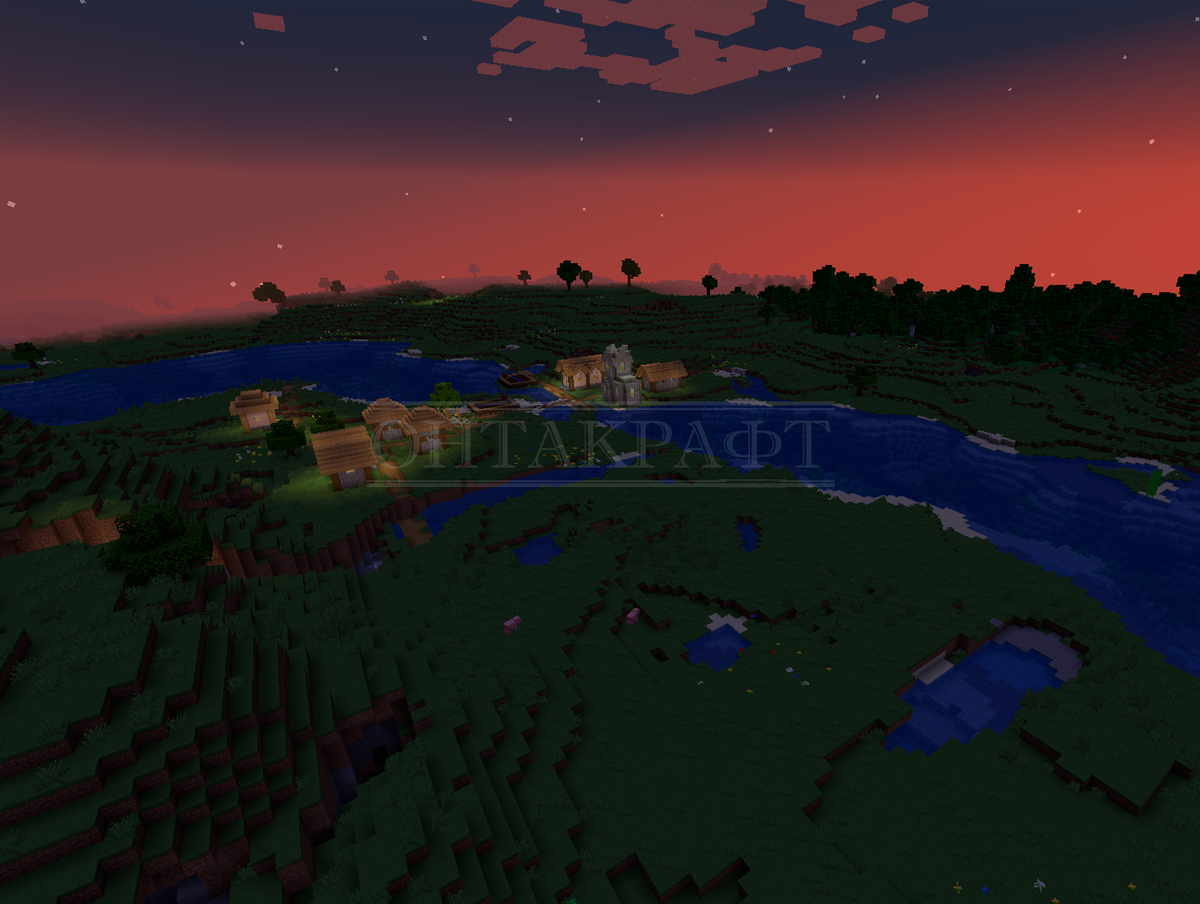 Поздний вечер в карьере.