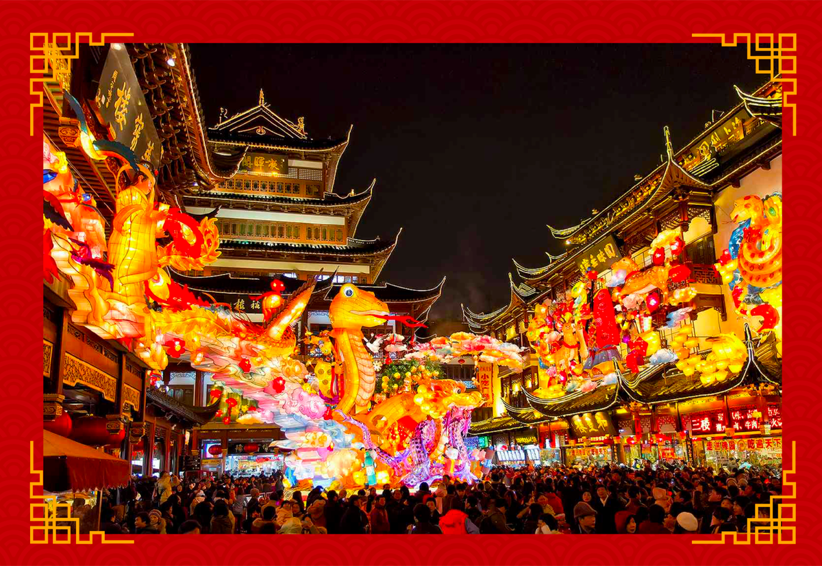 Празднование нового года в Китае