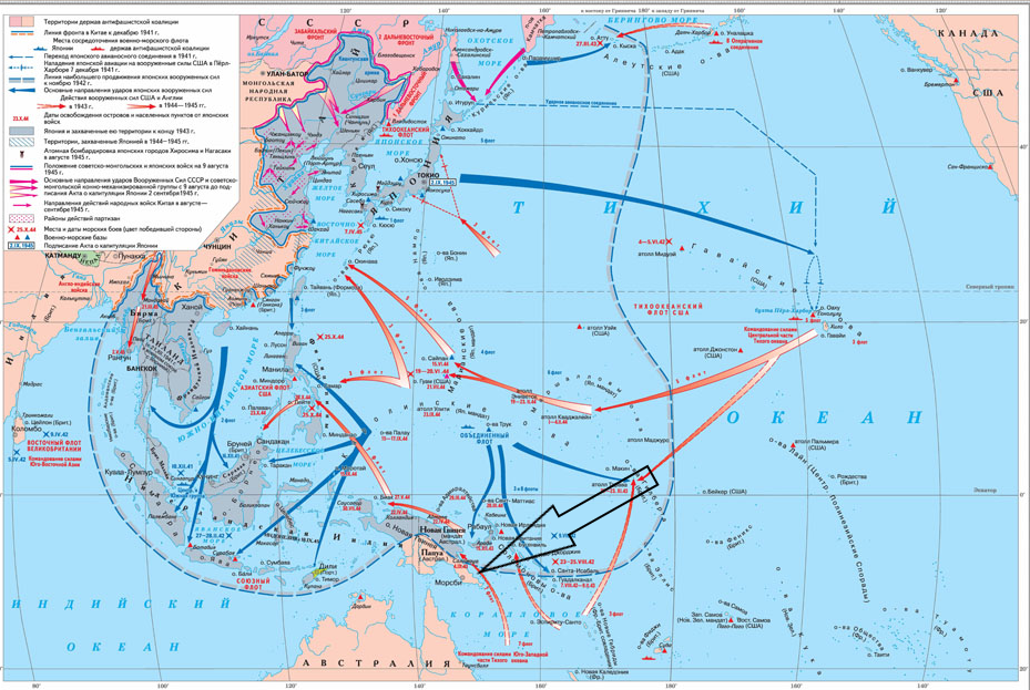 Великая отечественная война карта 1942 год